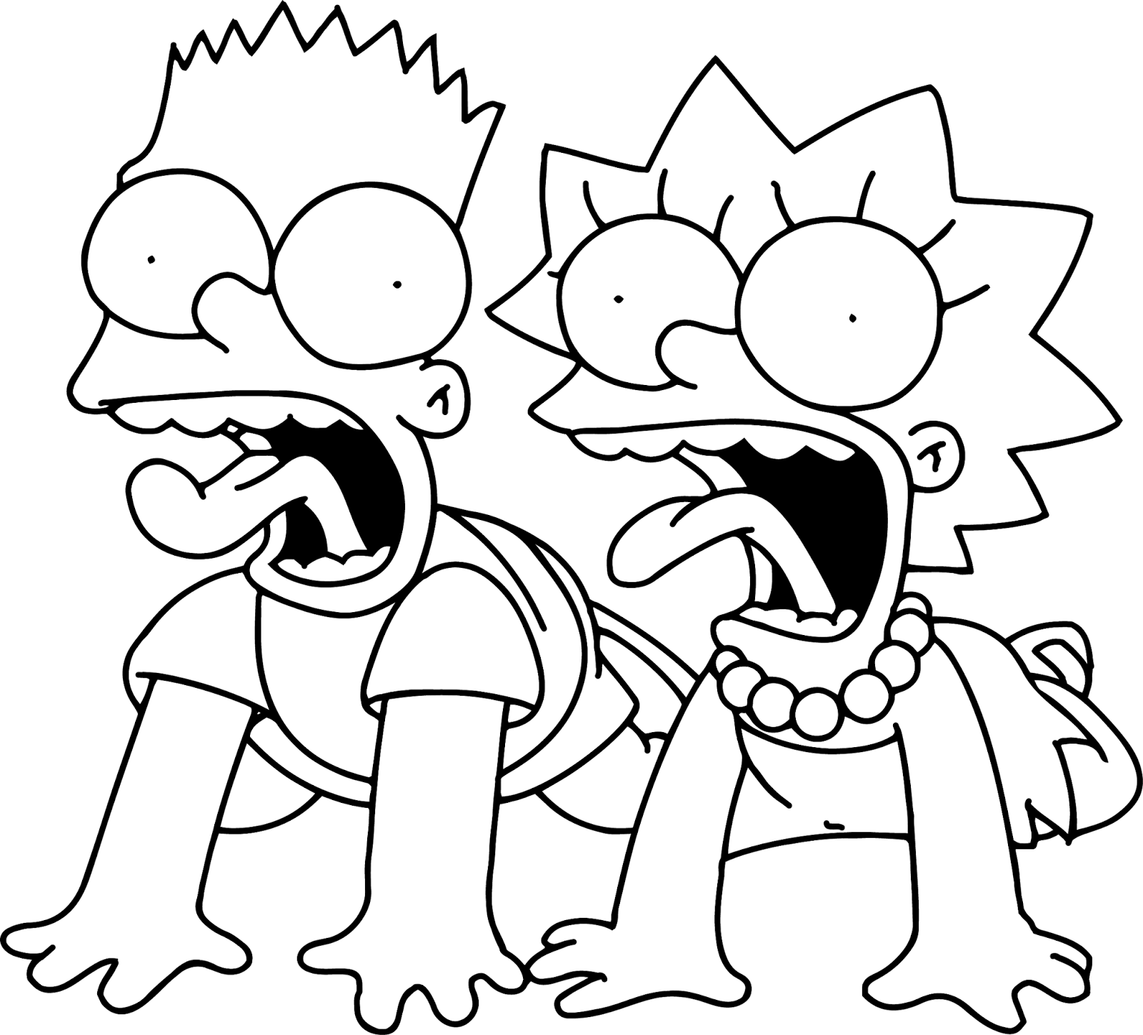 Printable Simpsons Coloring Pages Free Printable Templates