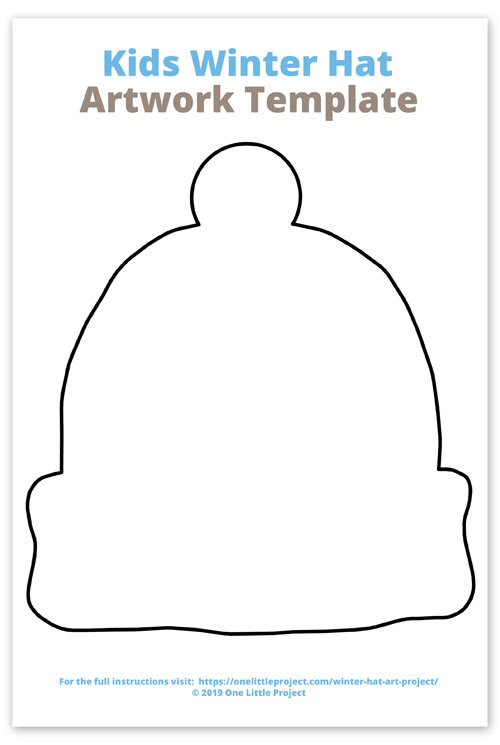Printable Snow Hat Template Printable Snow Hat Template