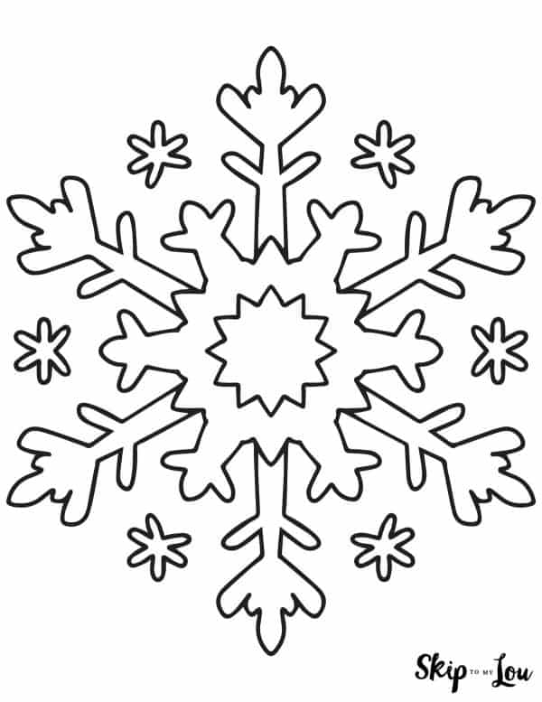 Printable Snowflake Coloring Pages Printable Snowflake Coloring Pages