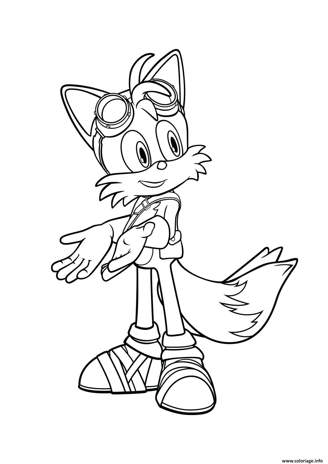 Printable Sonic And Tails Coloring Pages Printable Templates