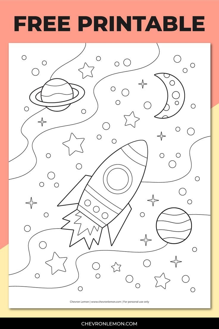 Printable Space Coloring Pages
