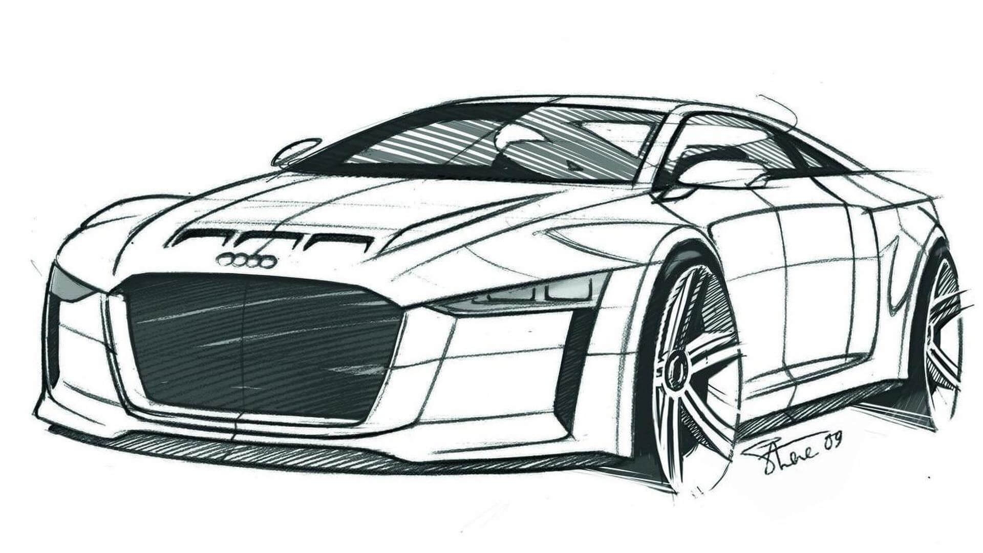 Printable Sports Car Coloring Pages