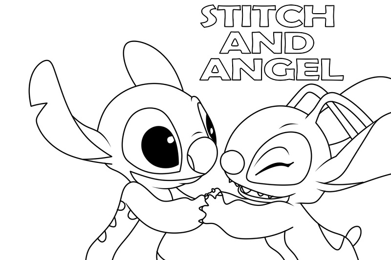 Printable Stitch And Angel Coloring Pages Coloring Book Printable Stitch And Angel Coloring Pages Coloring Book