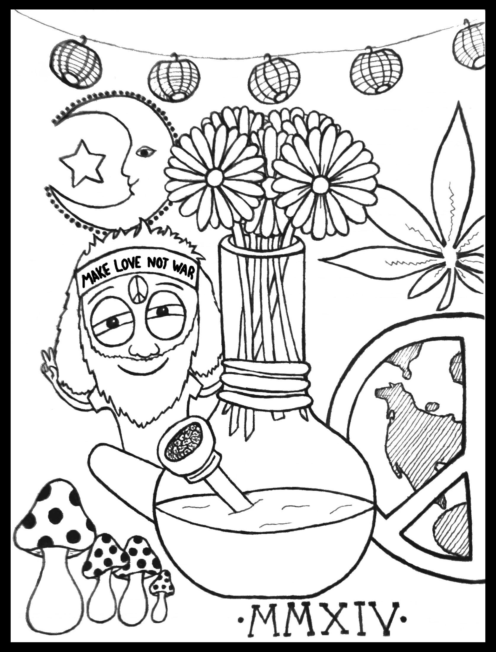 Stoner Coloring Pages Printable Stoner Coloring Pages Printable