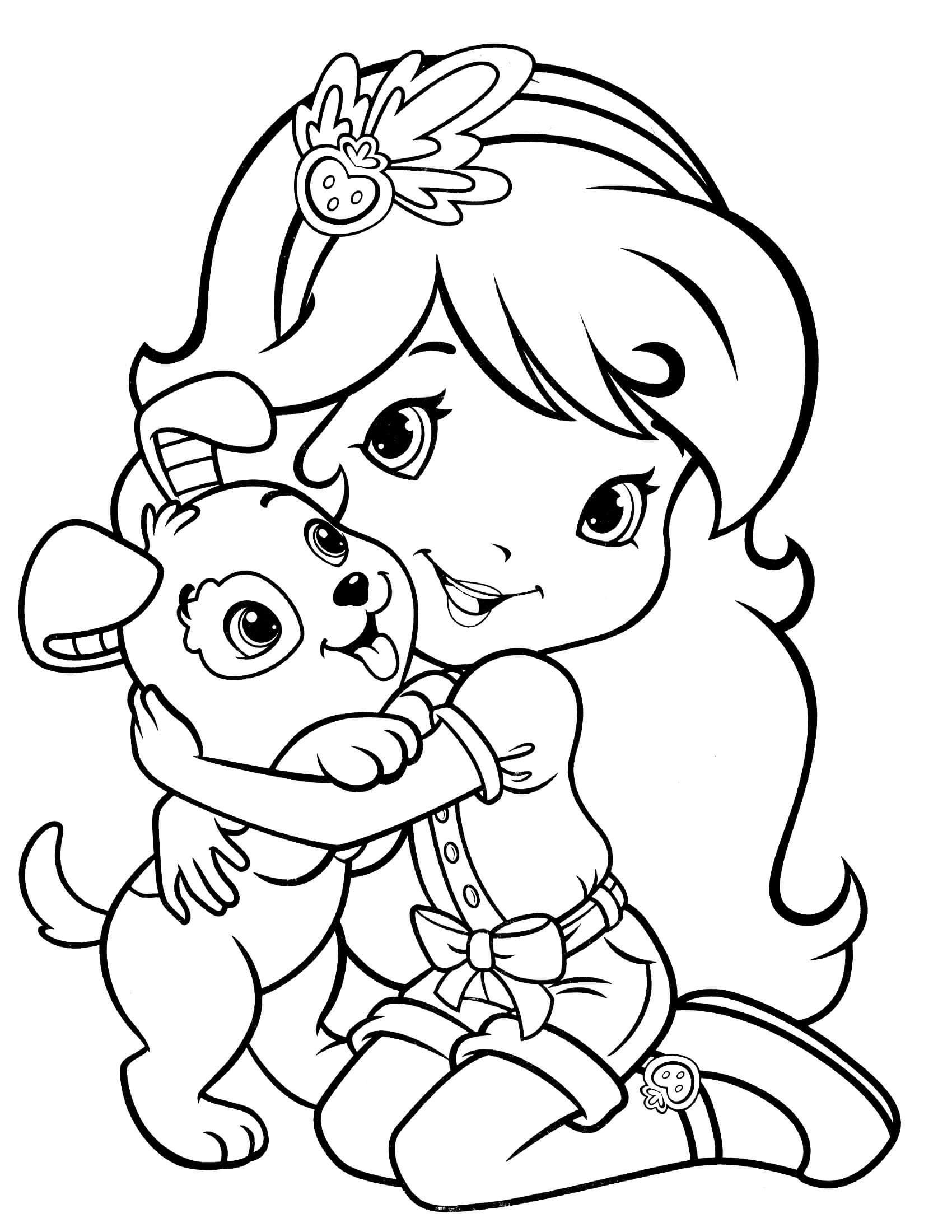 Printable Strawberry Shortcake Coloring Pages