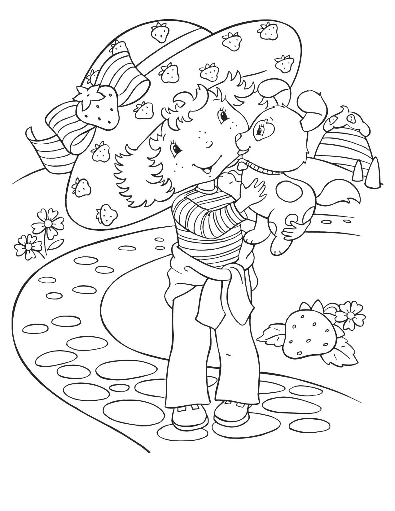 Printable Strawberry Shortcake Coloring Pages Printable Strawberry Shortcake Coloring Pages