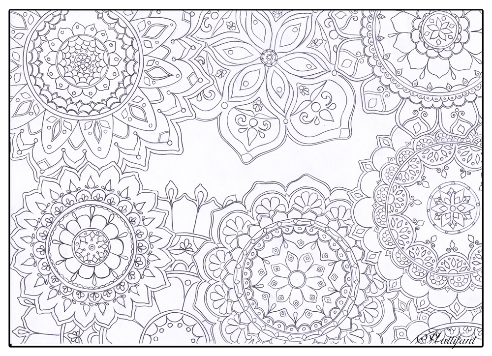 Printable Stress Relief Mandala Coloring Pages Printable Stress Relief Mandala Coloring Pages