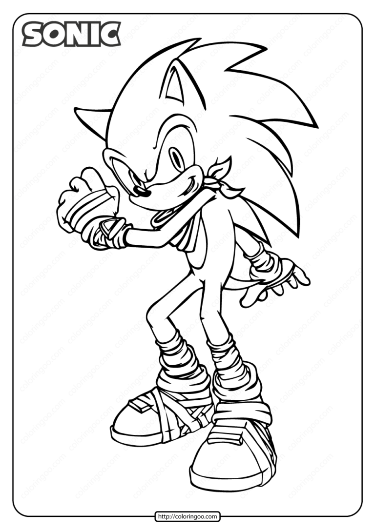 Printable Sonic The Hedgehog Coloring Pages Printable Sonic The Hedgehog Coloring Pages