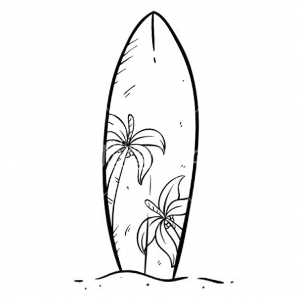 Printable Surfboard Coloring Pages Printable Surfboard Coloring Pages