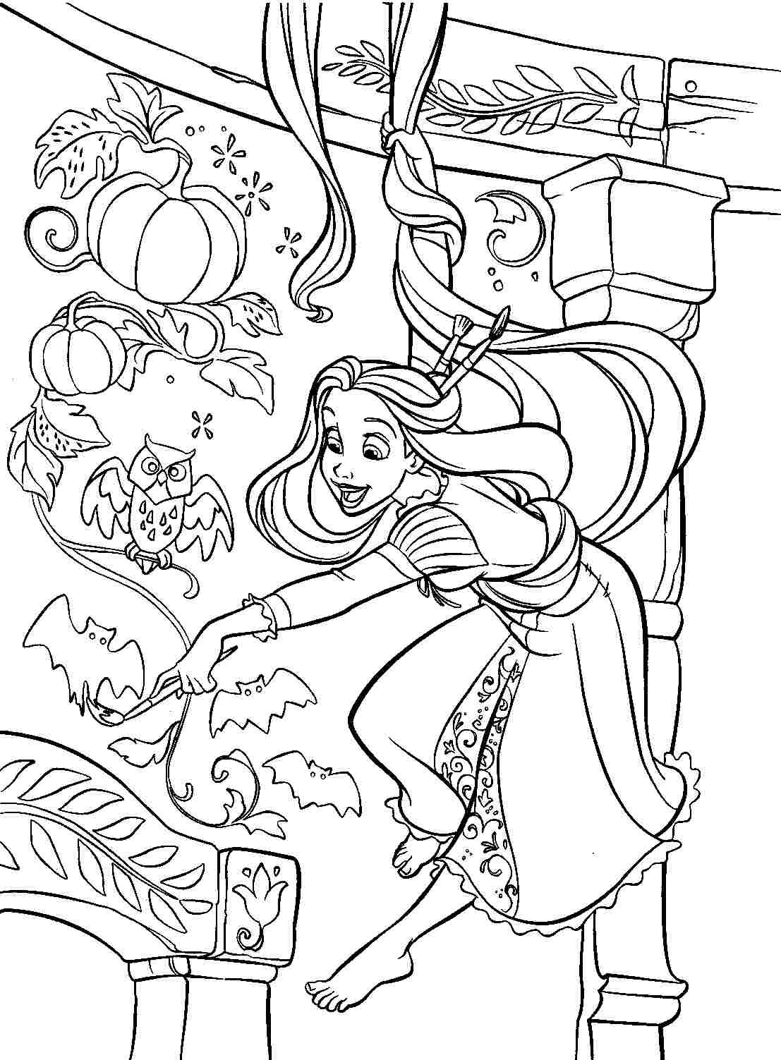 Printable Tangled Coloring Pages Printable Tangled Coloring Pages