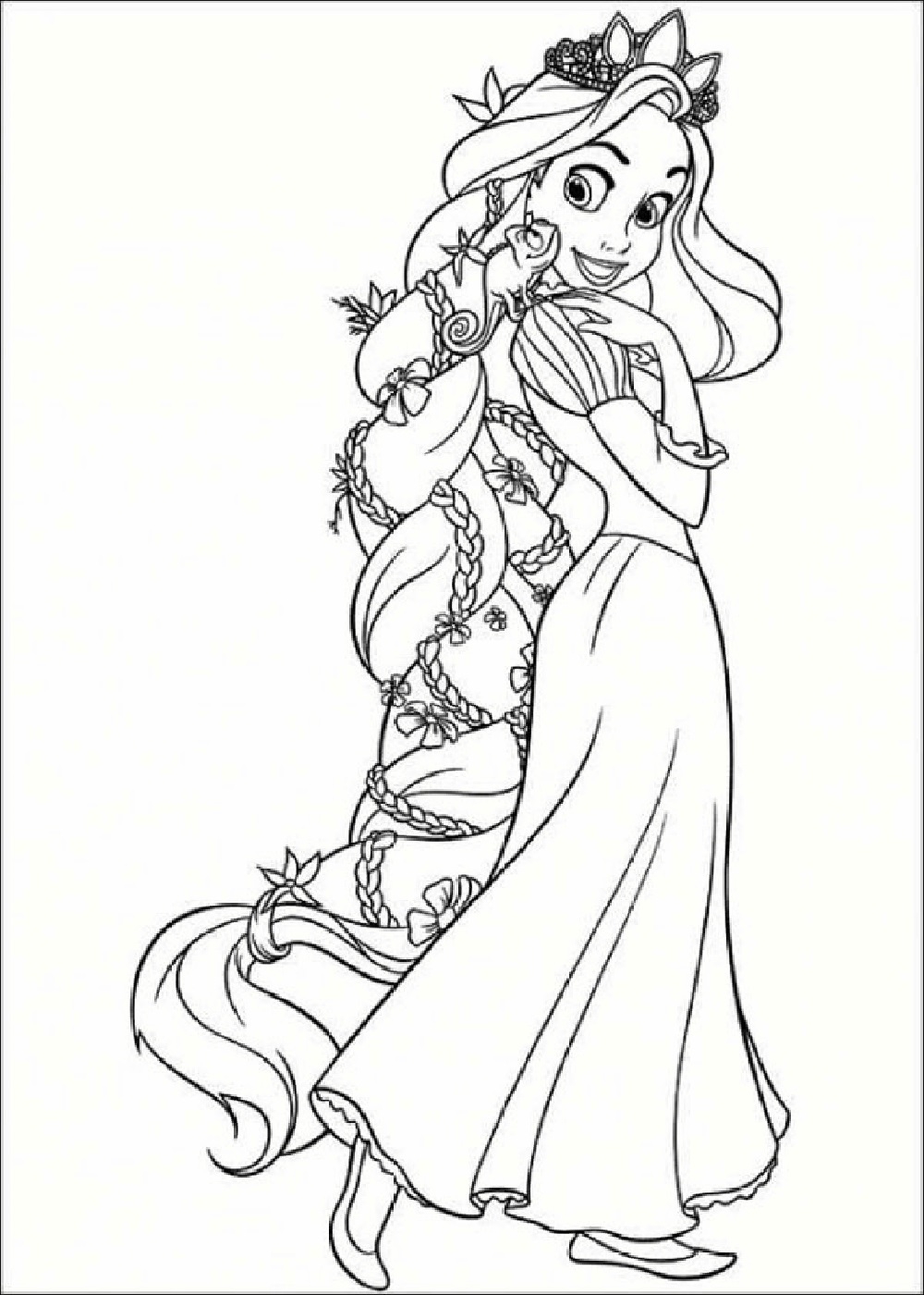 Printable Tangled Coloring Pages Printable Tangled Coloring Pages