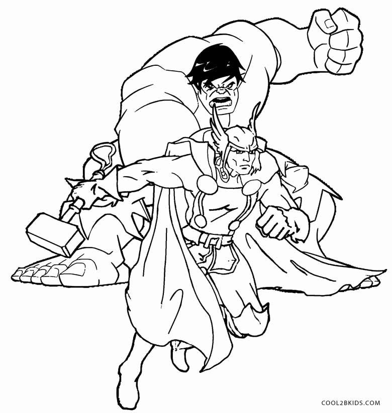 Printable Thor Coloring Pages For Kids Cool2bKids