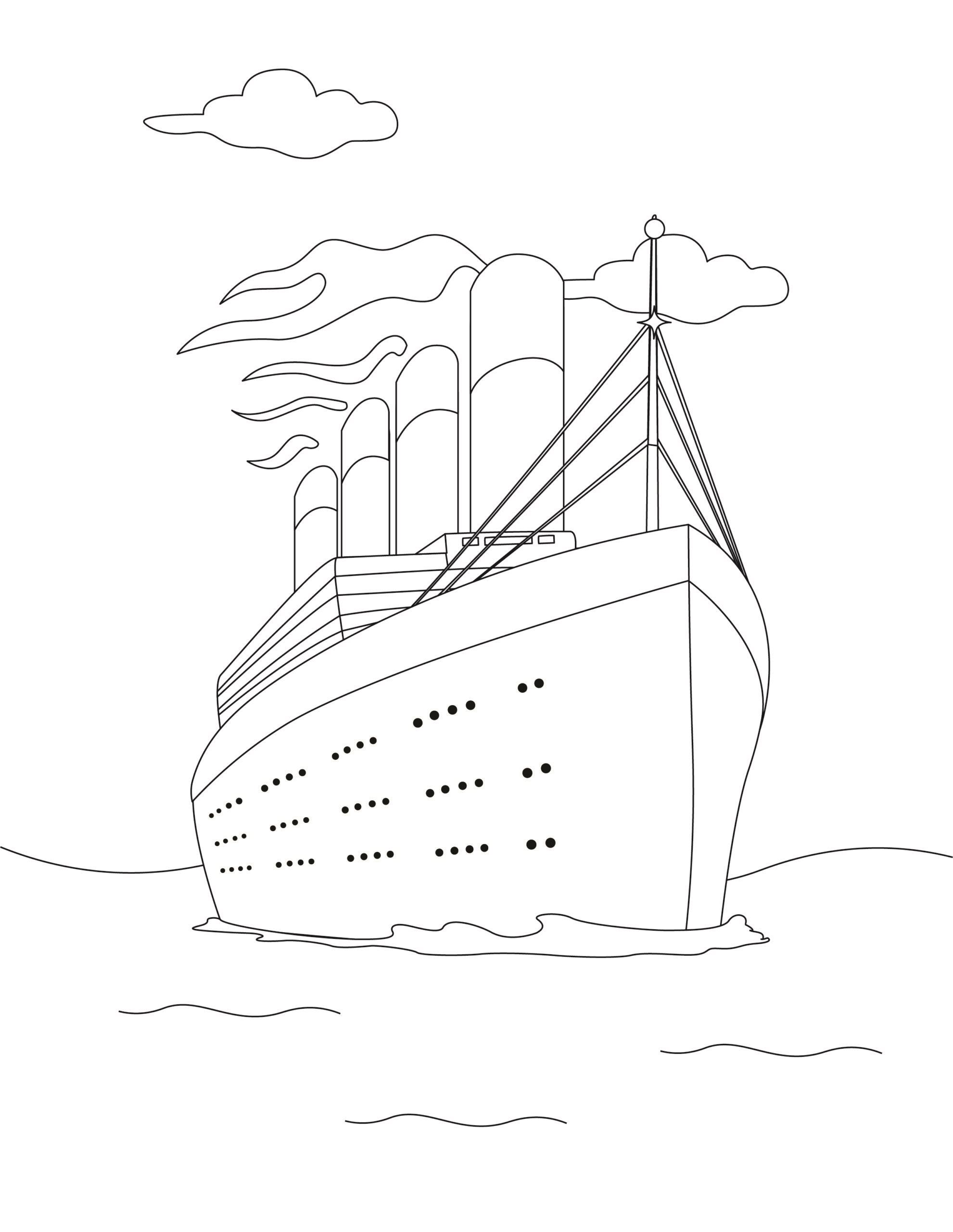 Printable Titanic Coloring Pages Printable Titanic Coloring Pages
