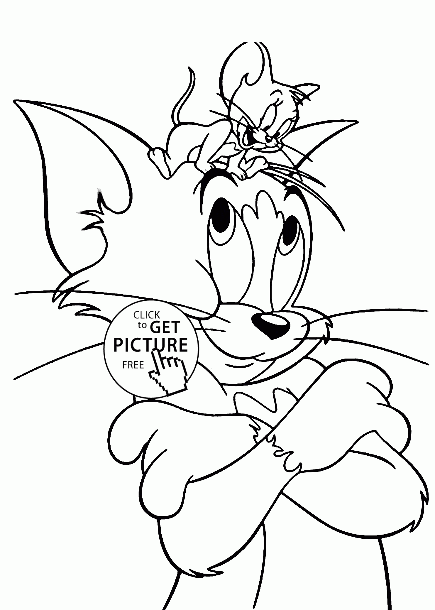 Printable Tom And Jerry Coloring Pages