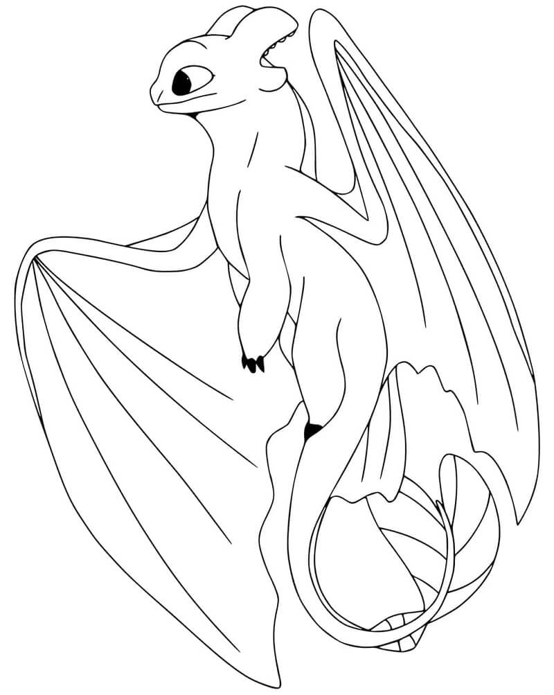 Printable Toothless Coloring Pages