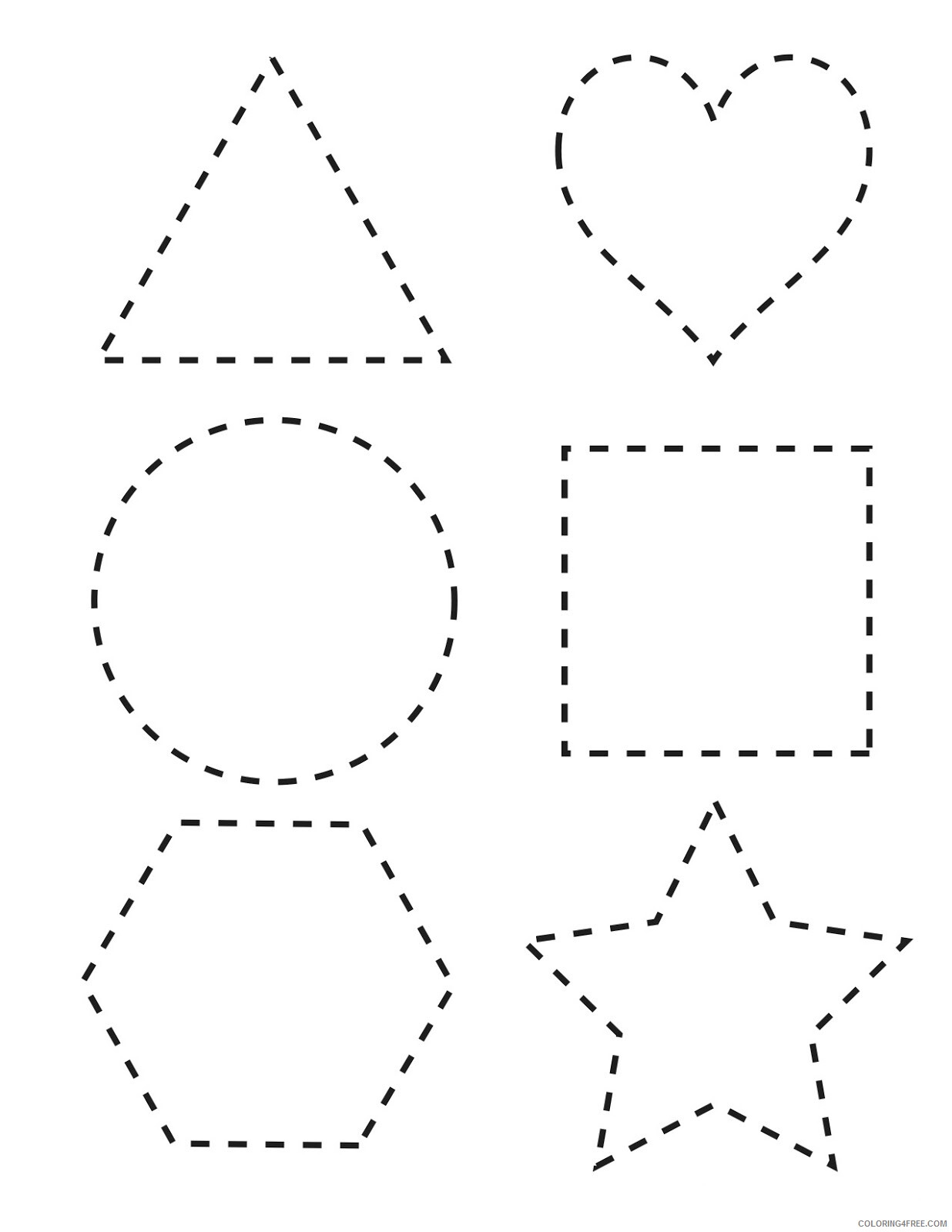Printable Traceable Shapes Printable Traceable Shapes