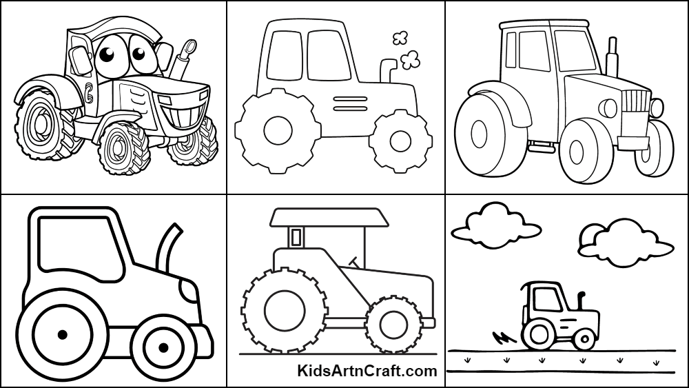 Printable Tractor Coloring Pages Printable Tractor Coloring Pages