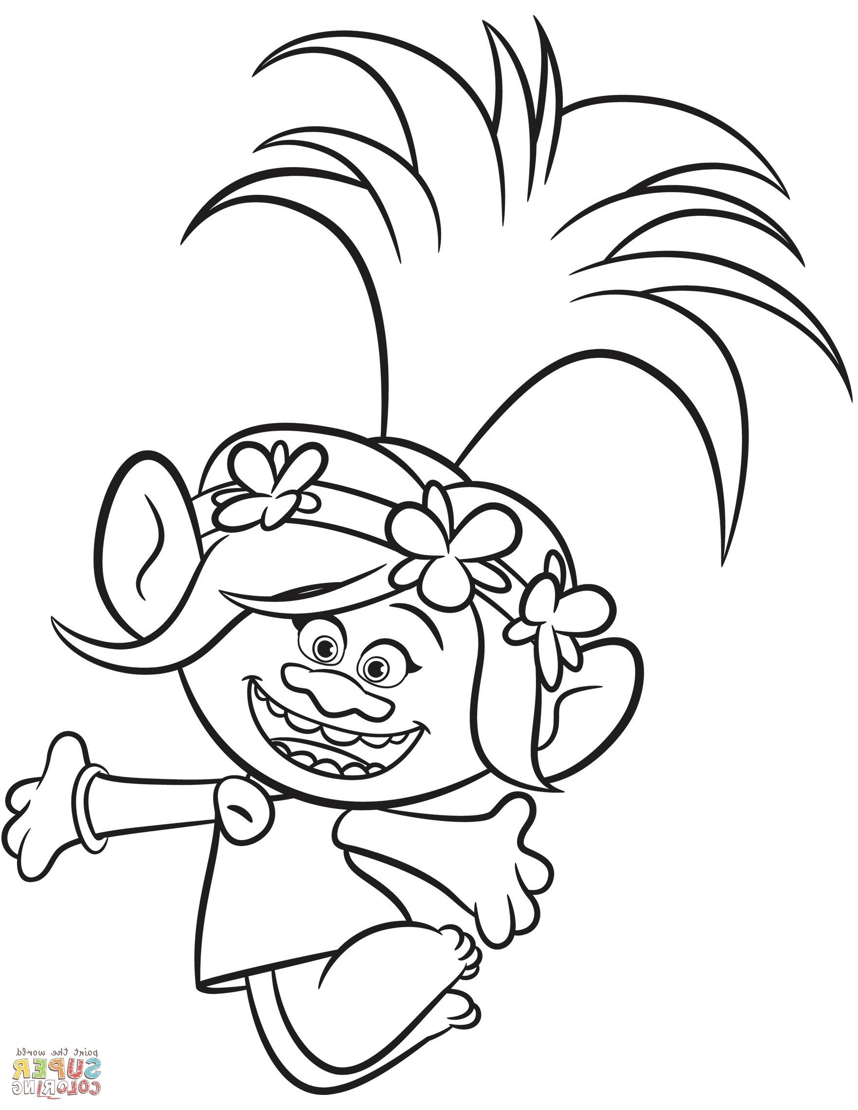 Printable Troll Coloring Pages Printable Troll Coloring Pages