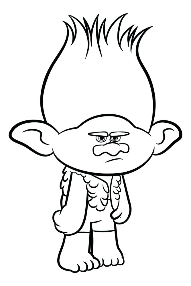 Free Trolls Printable Coloring Pages