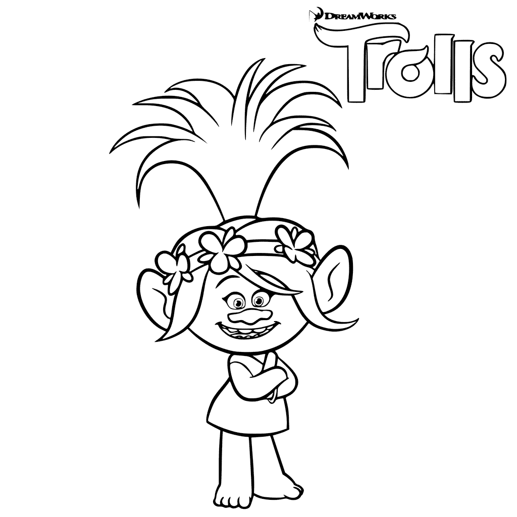 Printable Troll Coloring Pages Printable Troll Coloring Pages