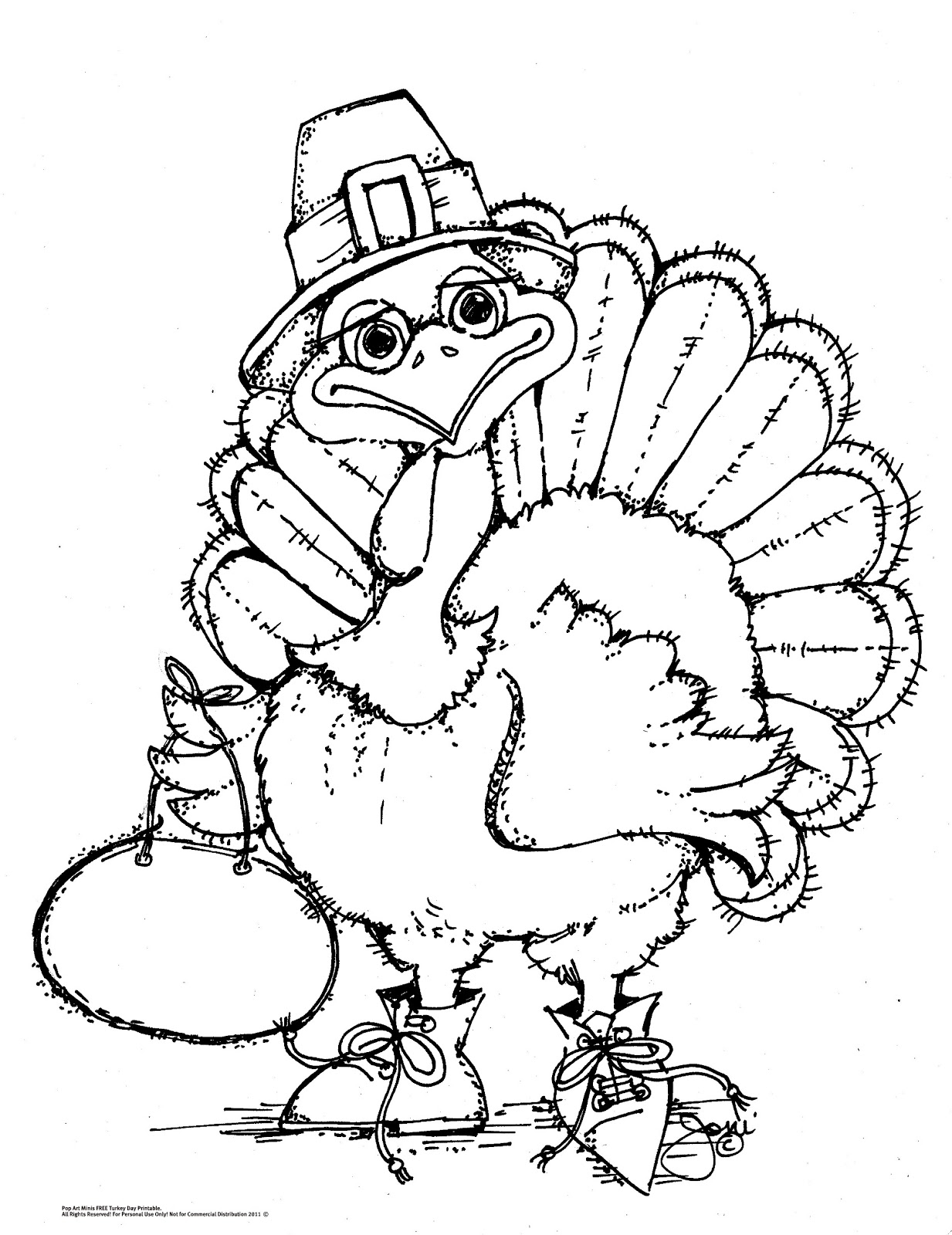 Printable Turkeys To Color Printable Turkeys To Color