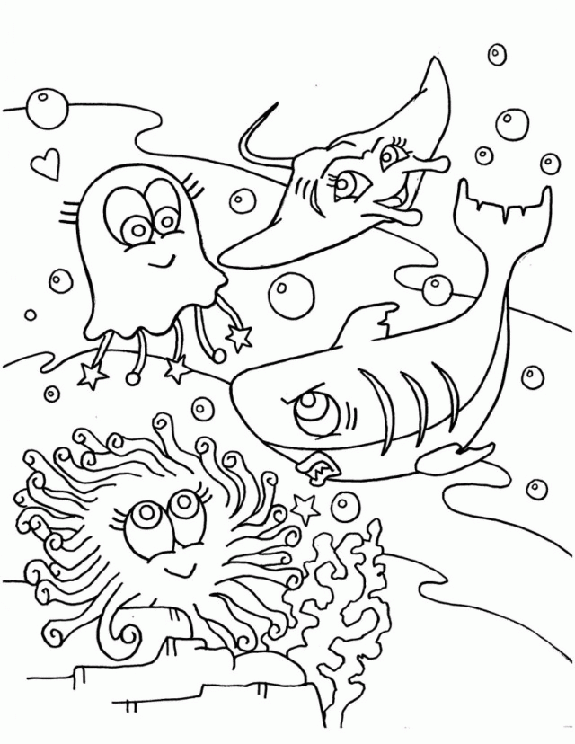 Printable Under The Sea Coloring Pages Printable Under The Sea Coloring Pages