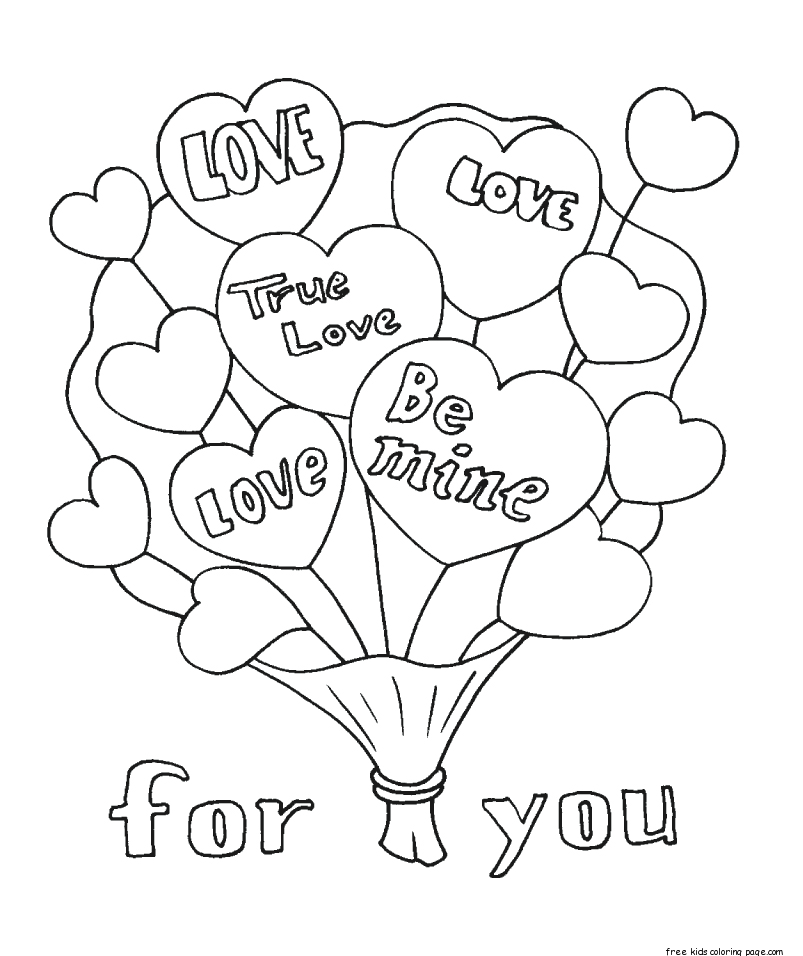Printable Valentines Bouquet Flowers Coloring Pages For KidsFree Printable Valentines Bouquet Flowers Coloring Pages For KidsFree