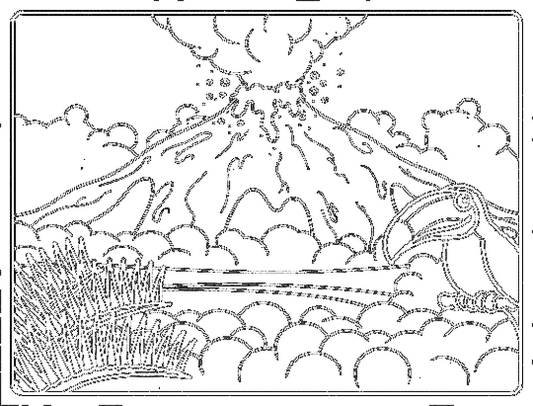Printable Volcano Coloring Pages Az Ridrmgept Adult Coloring Home