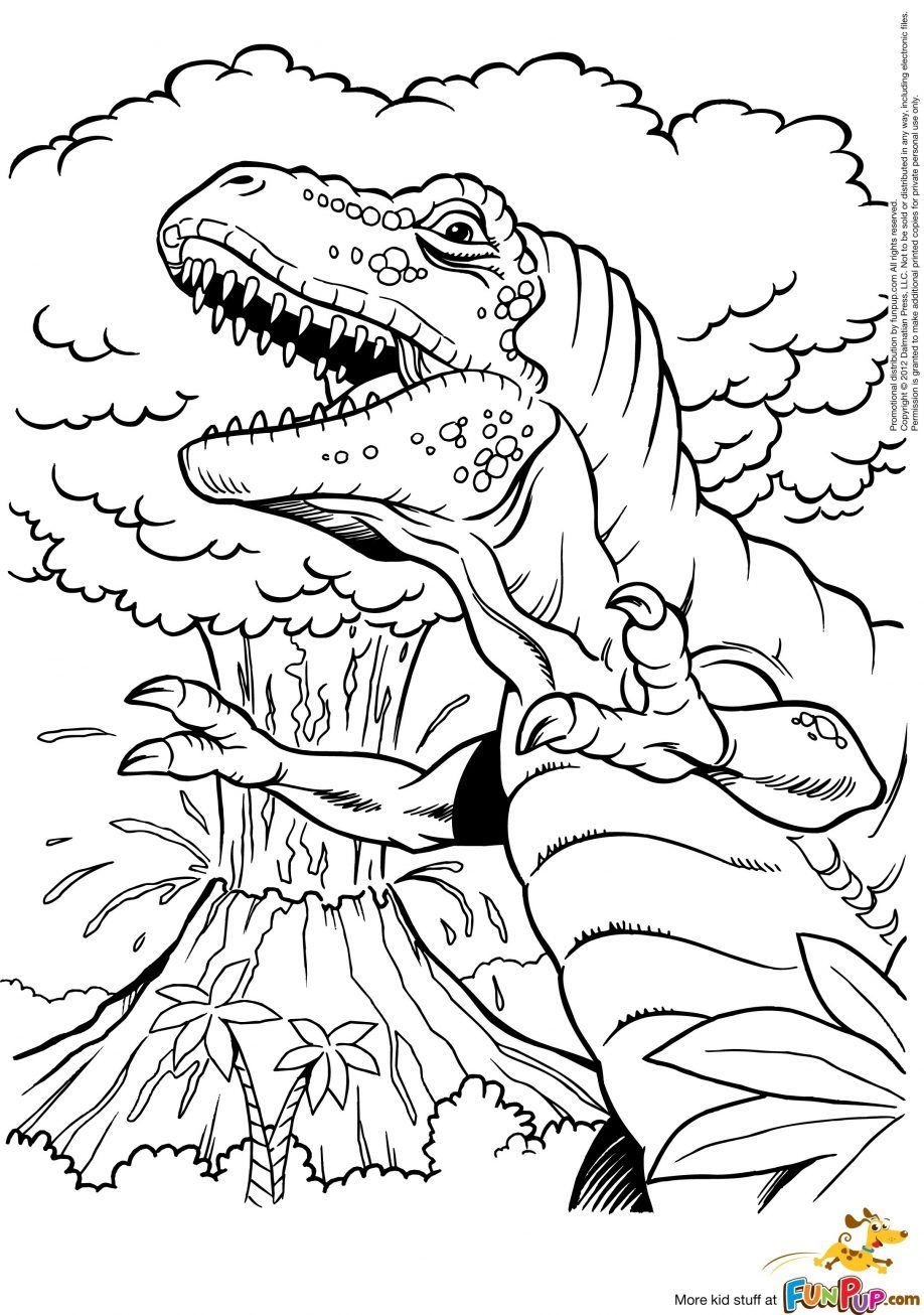 Volcano Coloring Pages Printable