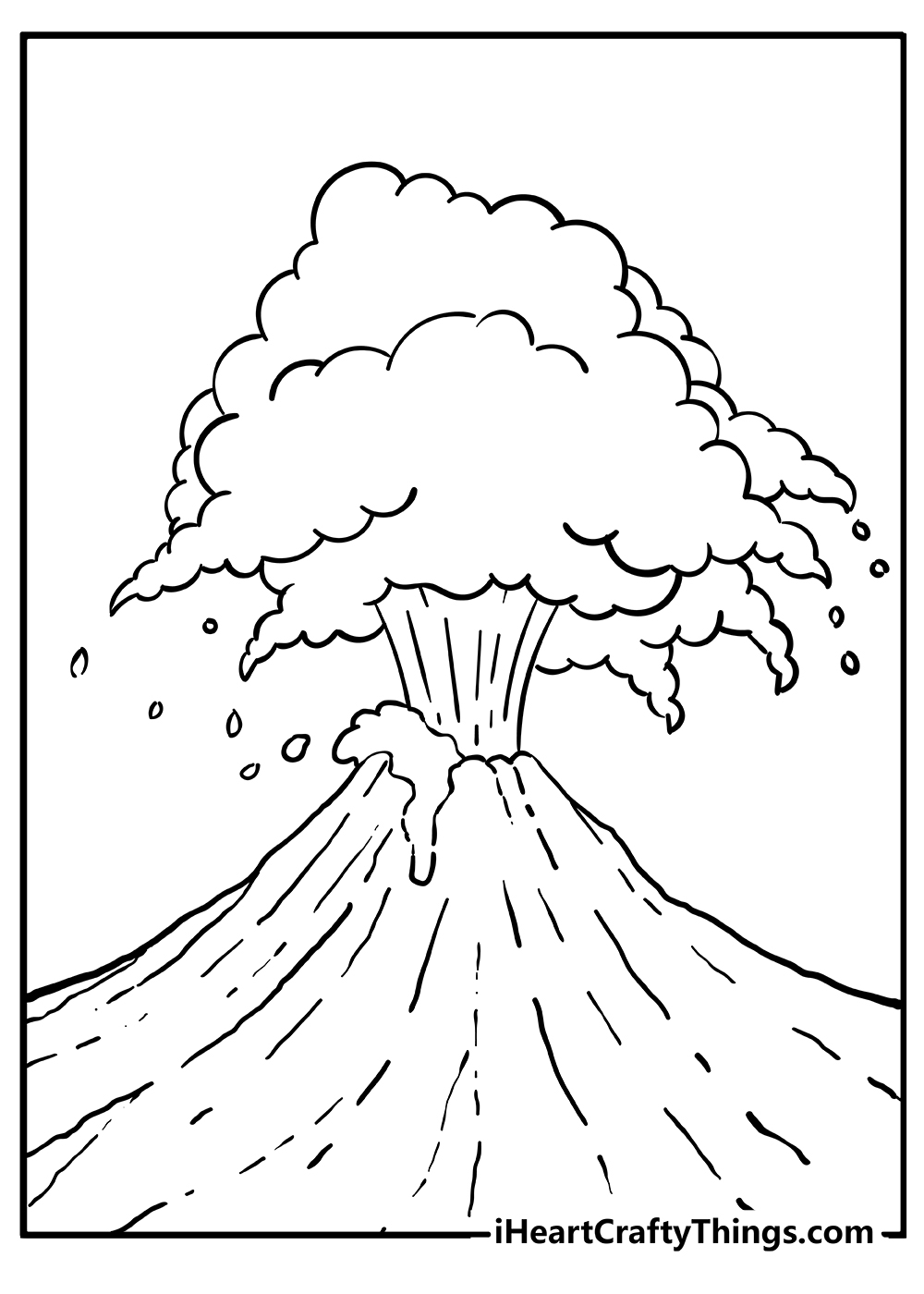 Printable Volcano Coloring Pages Updated 2022 Coloring Home