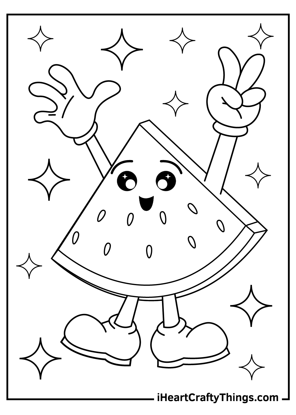 Printable Watermelon Coloring Pages Printable Calendars At A Printable Watermelon Coloring Pages Printable Calendars At A