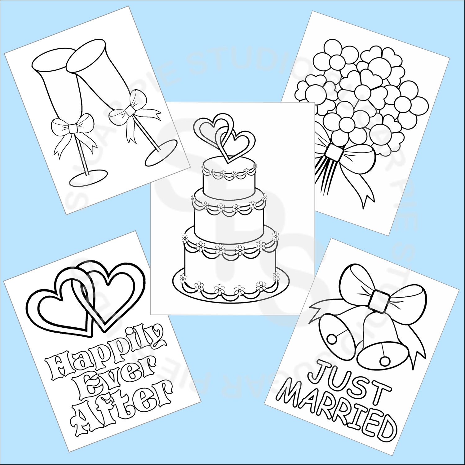 Printable Wedding Coloring Pages Printable Wedding Coloring Pages