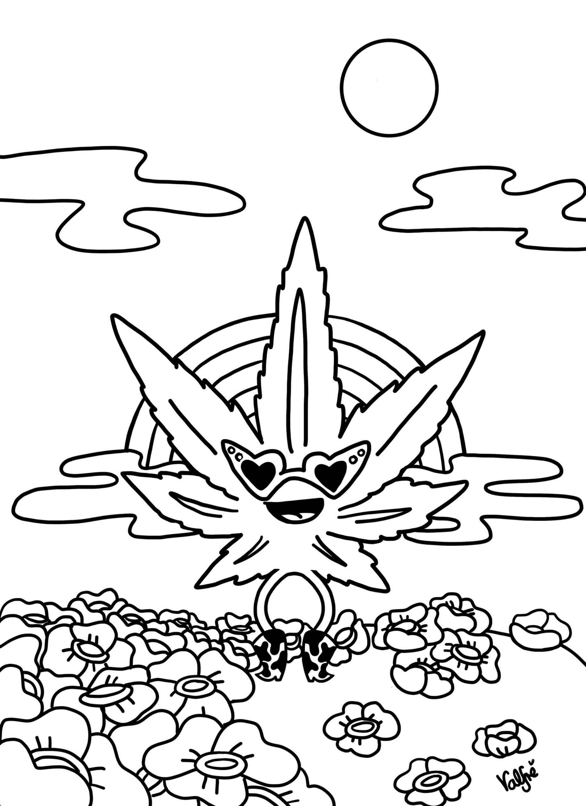 Printable Weed Coloring Pages Printable Weed Coloring Pages