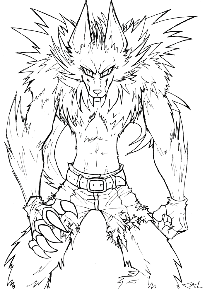 Printable Werewolf Coloring Pages Printable Werewolf Coloring Pages