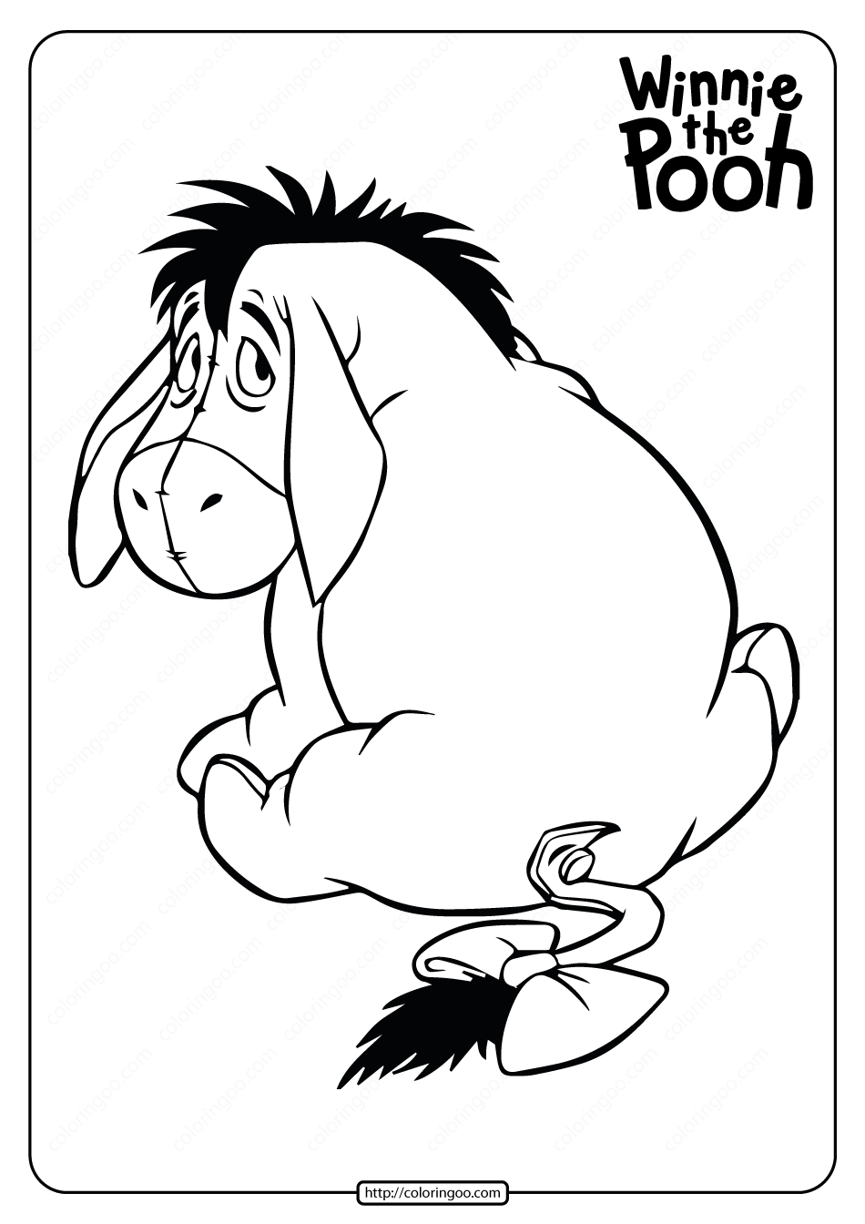 Printable Winnie The Pooh Eeyore Coloring Pages Winnie The Pooh Printable Winnie The Pooh Eeyore Coloring Pages Winnie The Pooh