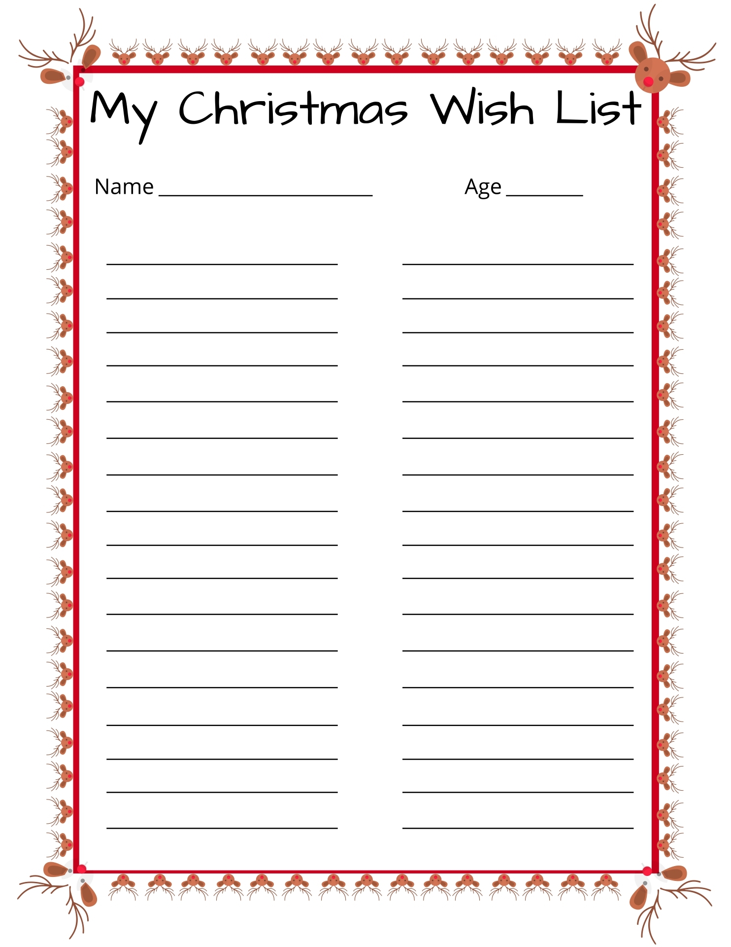 Printable Wish List Template Hot Sex Picture Printable Wish List Template Hot Sex Picture
