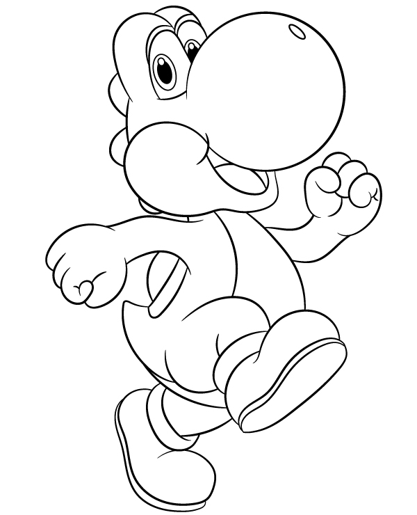 Printable Yoshi Coloring Pages Printable Yoshi Coloring Pages