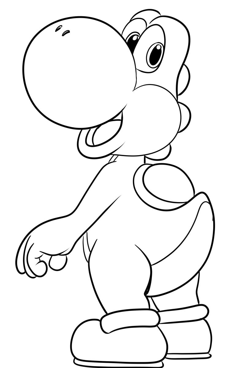 Printable Yoshi Coloring Pages Printable Yoshi Coloring Pages