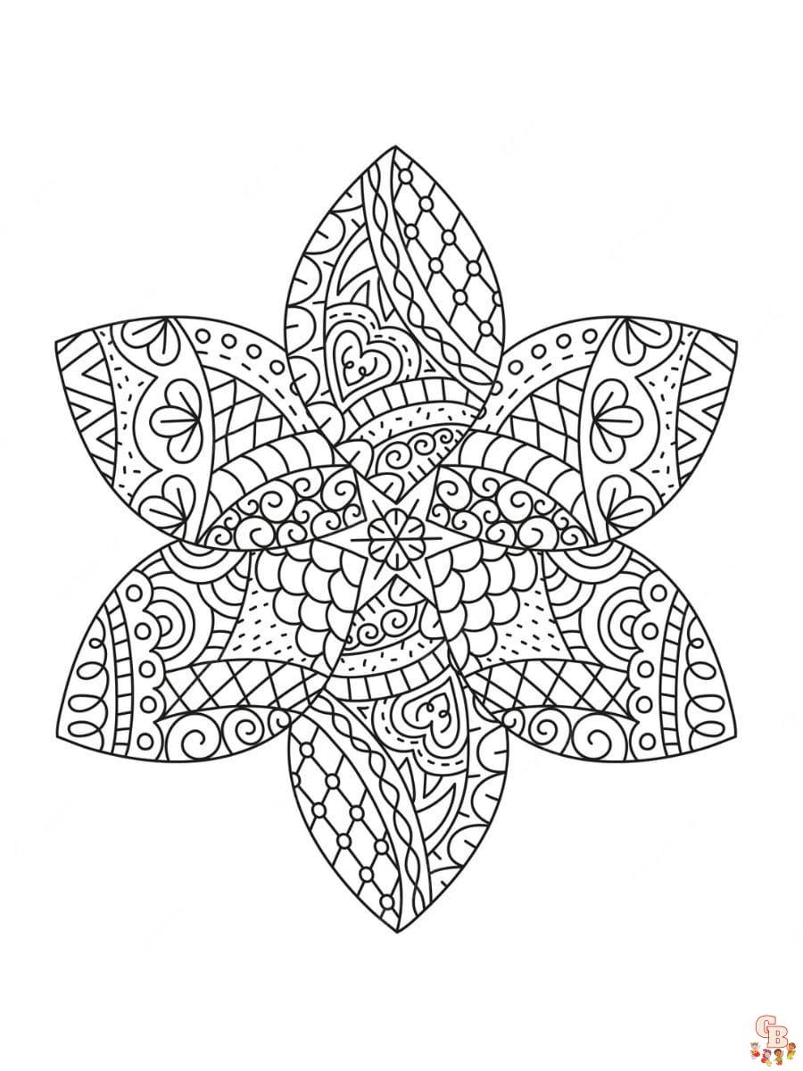 Printable Zentangle Coloring Pages Free For Kids And Adults Printable Zentangle Coloring Pages Free For Kids And Adults