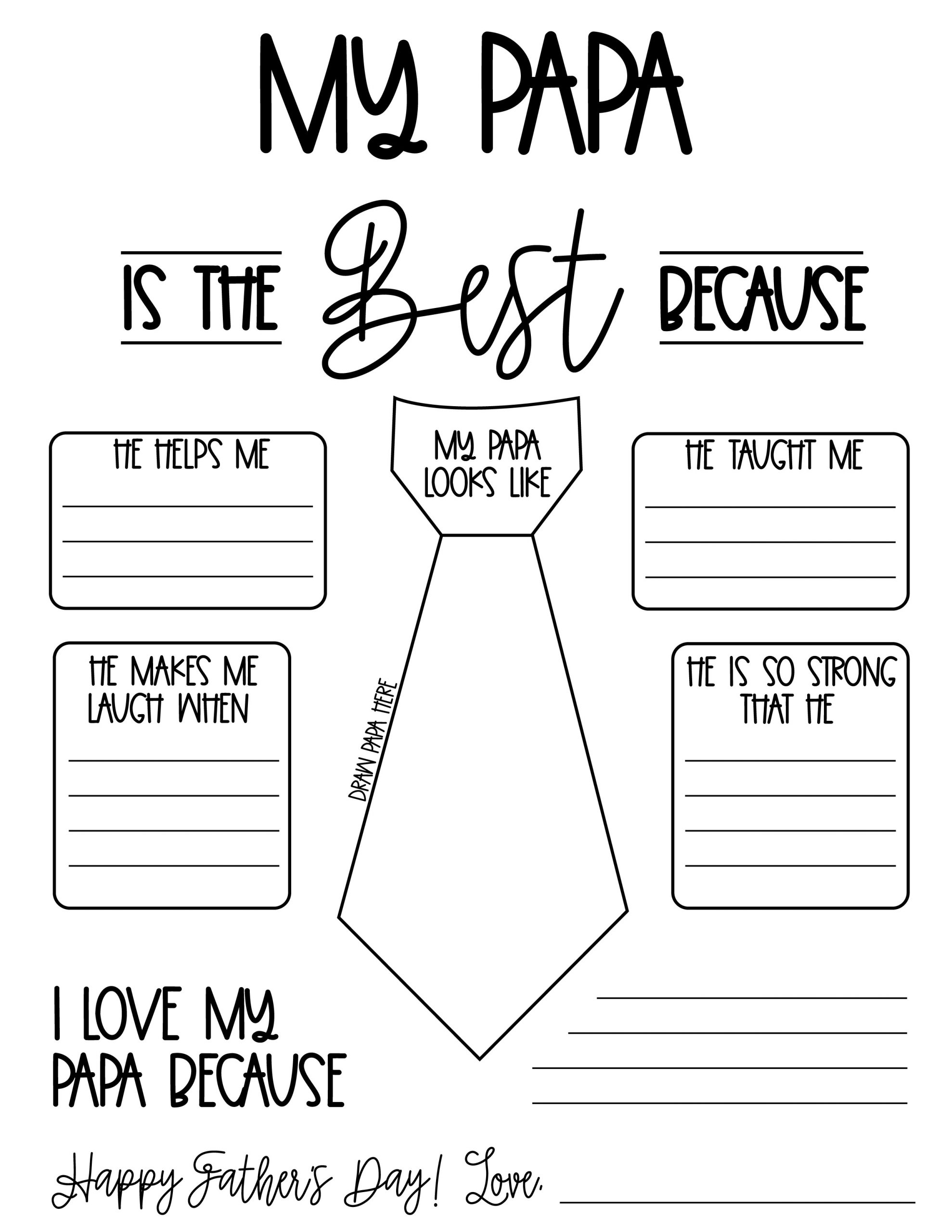 Free Printable Father'S Day Coloring Pages For Grandpa