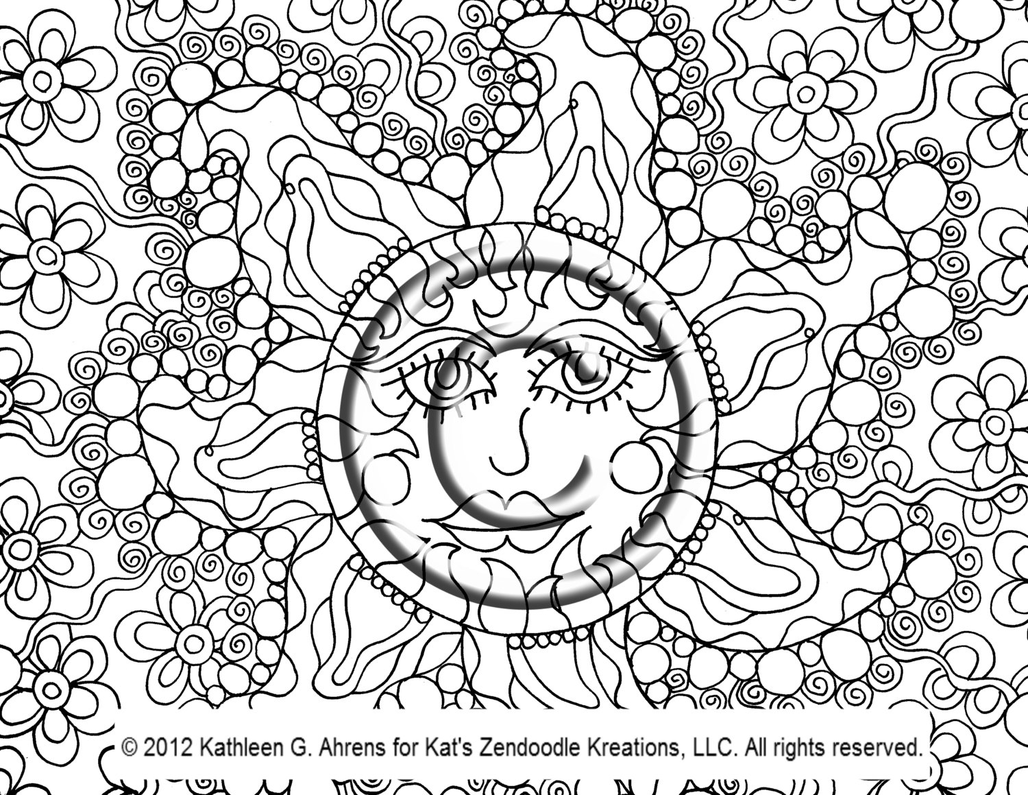 Printable Psychedelic Coloring Pages