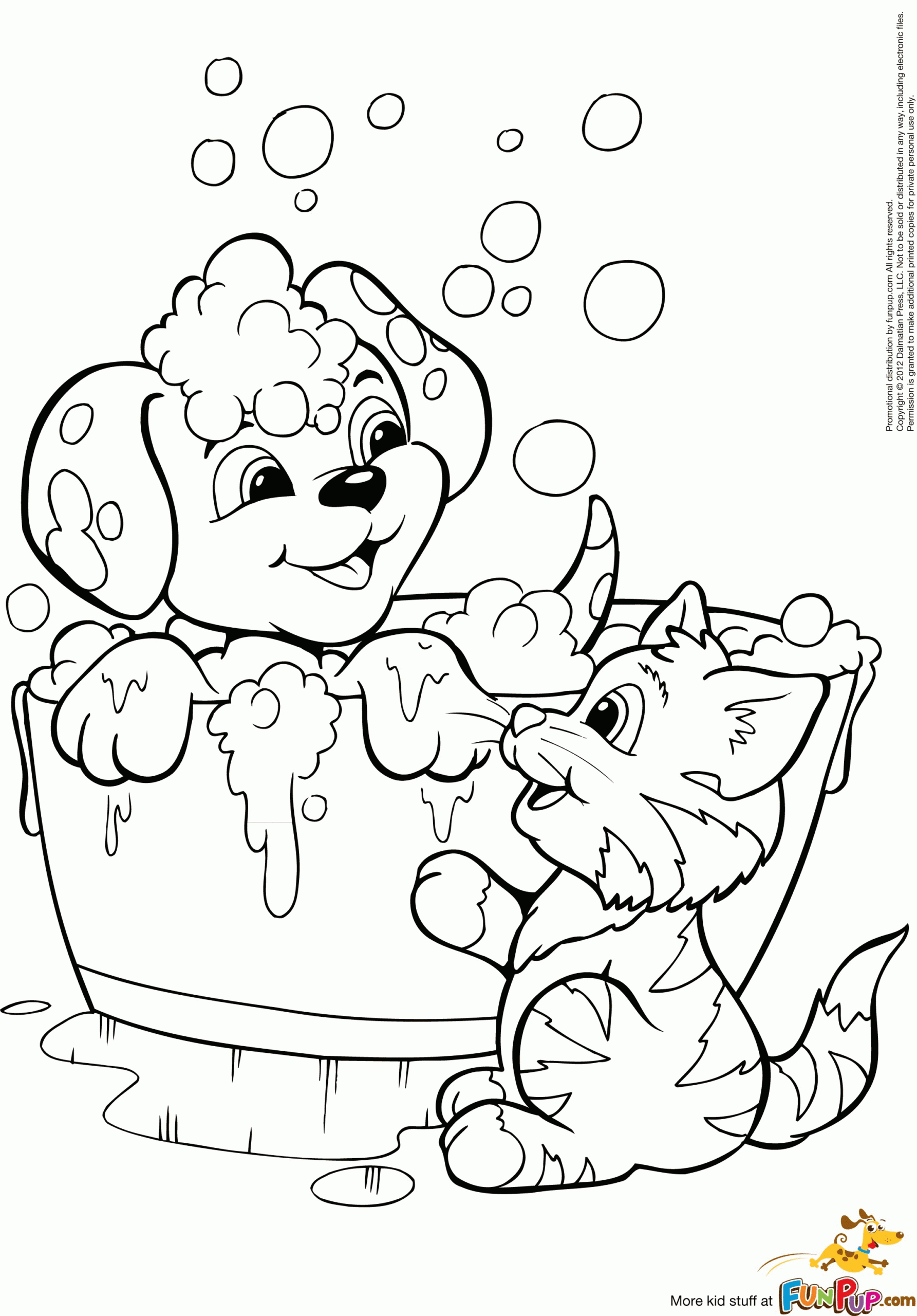 Puppies Printable Coloring Pages