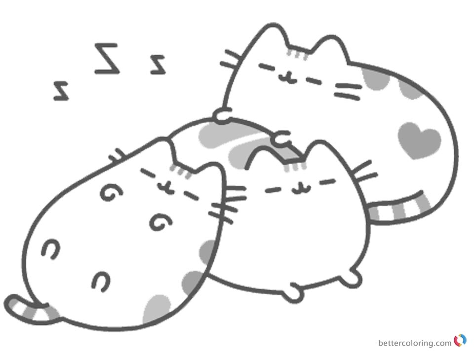 Printable Pusheen Coloring Pages Printable Pusheen Coloring Pages