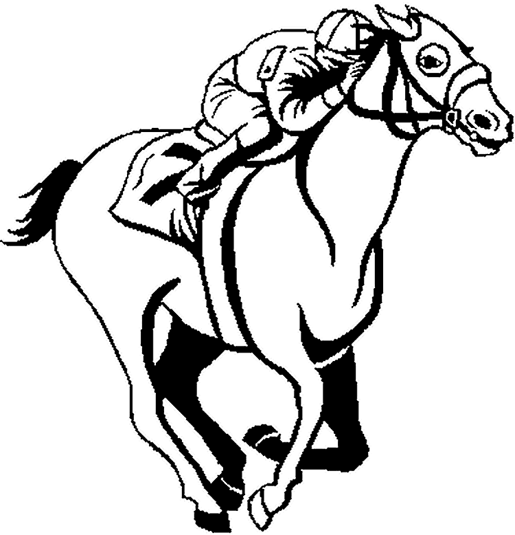 Free Printable Kentucky Derby Coloring Pages
