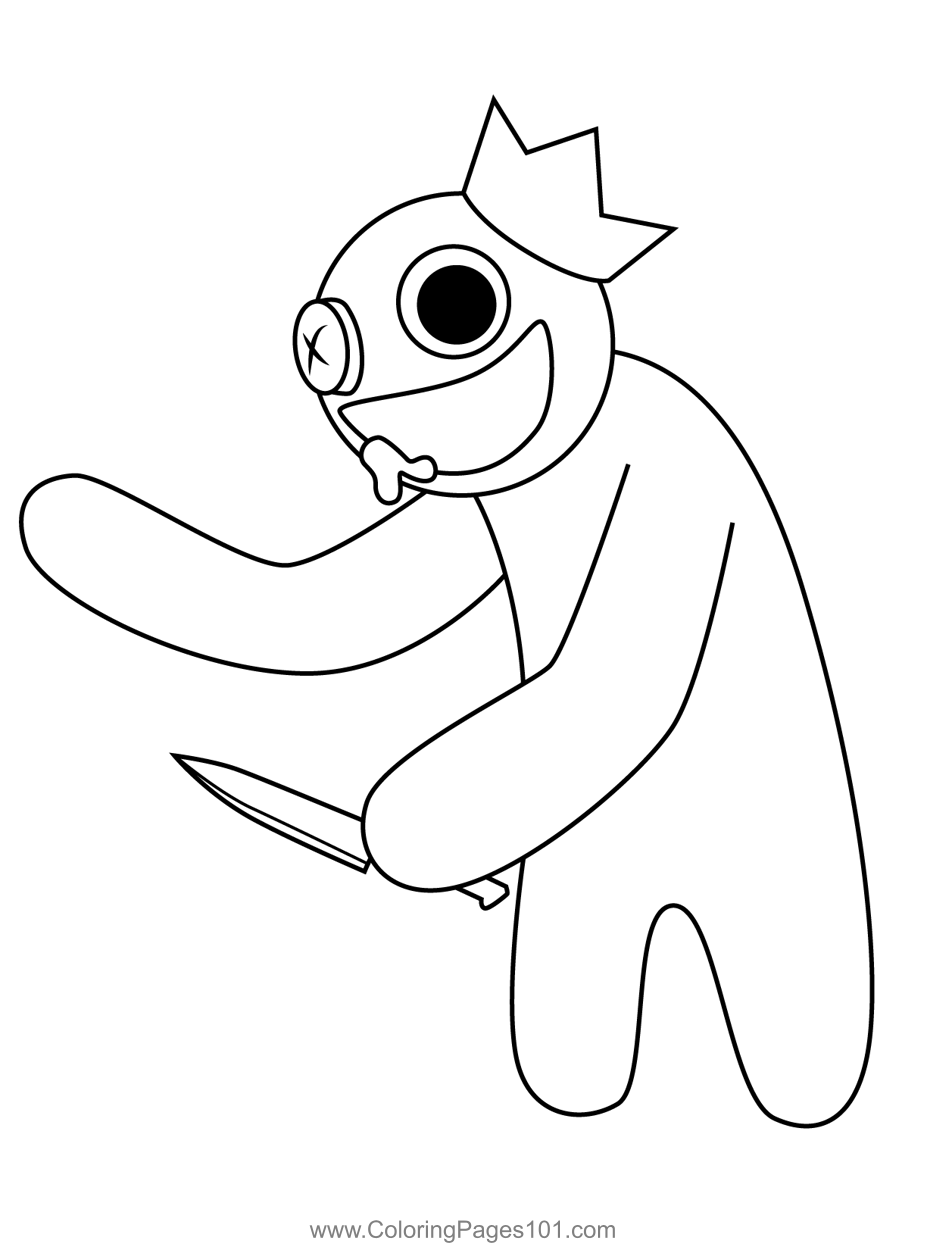 Rainbow Friends Printable Coloring Pages Rainbow Friends Printable Coloring Pages
