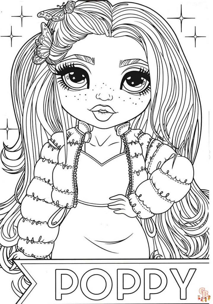 Rainbow High Coloring Pages Printable Rainbow High Coloring Pages Printable