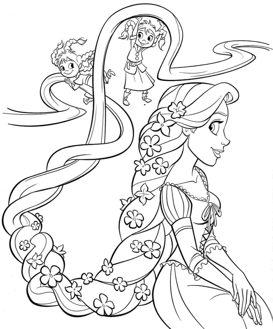 Rapunzel Printable Coloring Pages Rapunzel Printable Coloring Pages