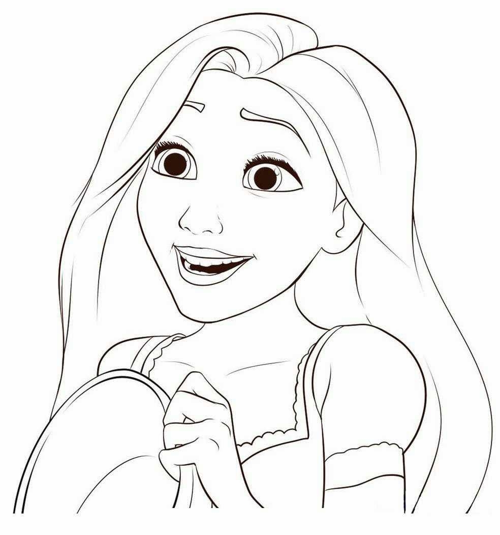 Rapunzel Tangled Coloring Pages Rapunzel Tangled Coloring Pages