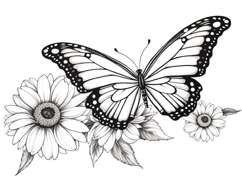Printable Butterfly Coloring Pages For Adults