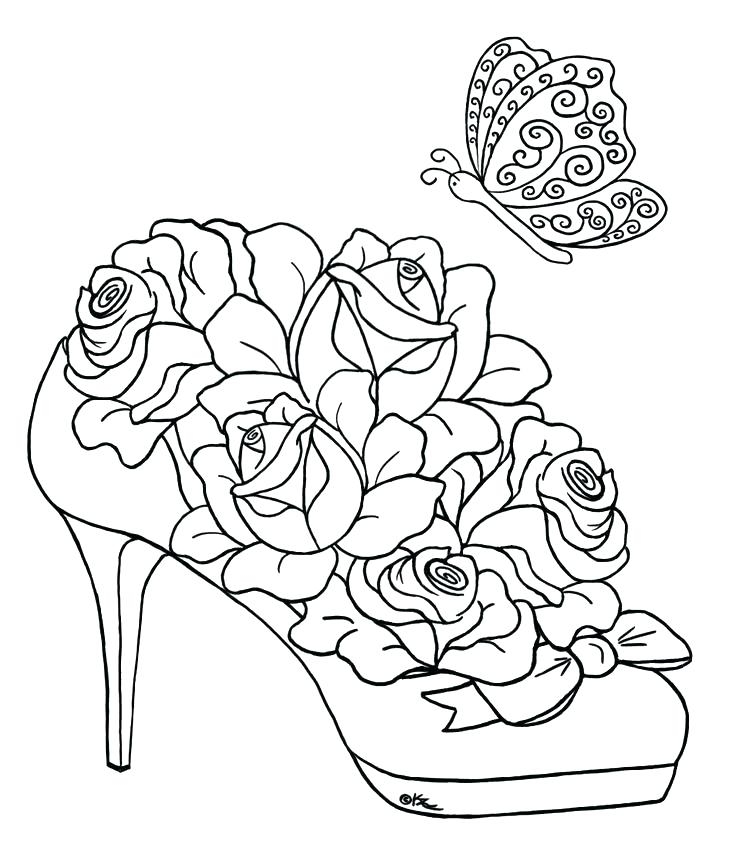 Printable Realistic Rose Coloring Pages Printable Realistic Rose Coloring Pages